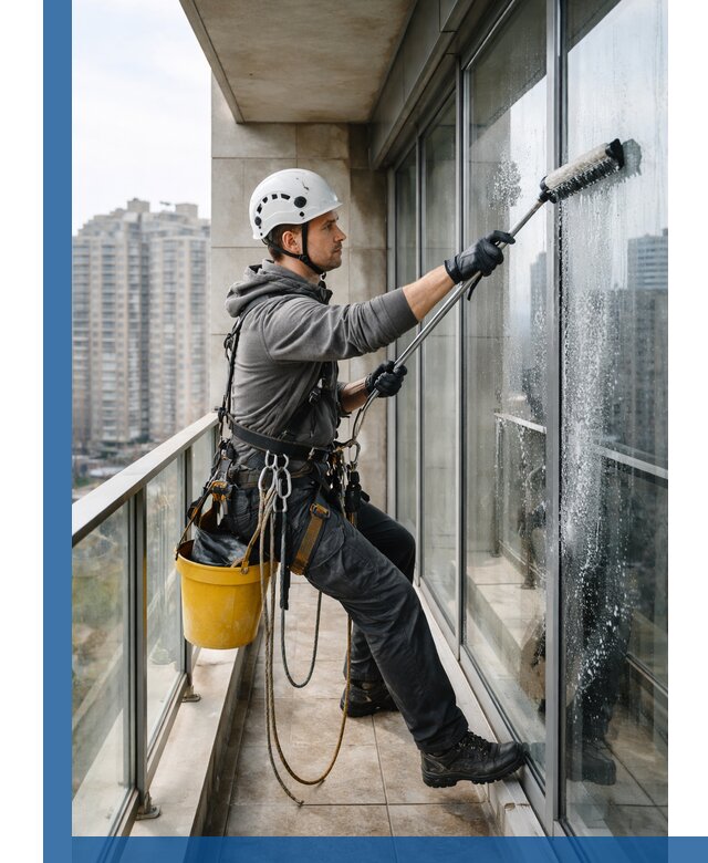 Профессиональная мойка балконного остекления в Белой Калитве