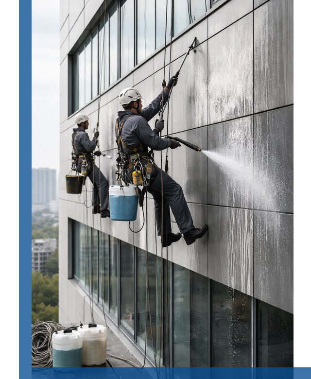 Профессиональная мойка вентилируемых фасадов в Белой Калитве