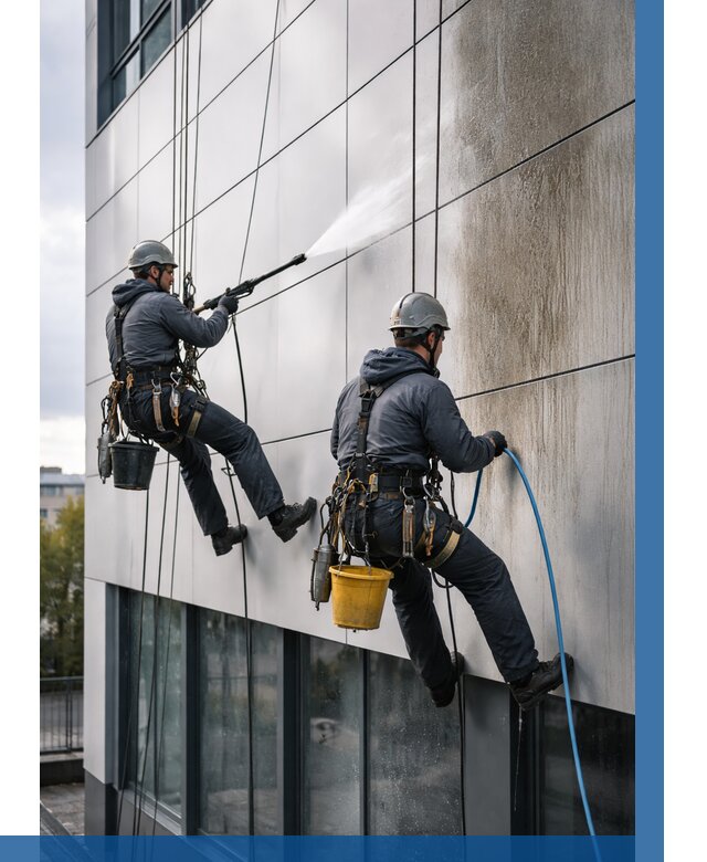 Мойка фасада из композита в Белой Калитве по цене от 311 р. | ВЫСОТНИК-Бкл