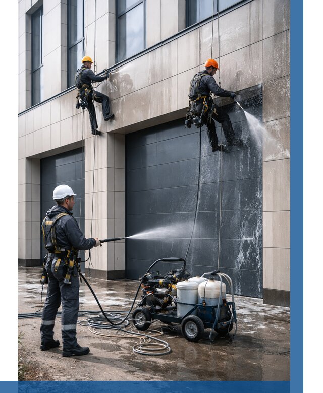 Послестроительная мойка фасада в Белой Калитве от 311 р. | ВЫСОТНИК-Бкл