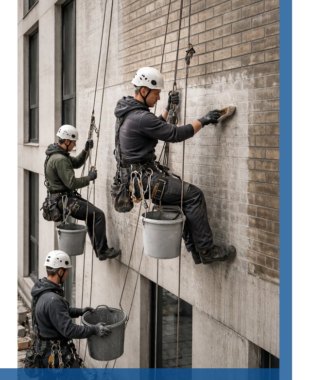 Удаление высолов с фасада в Белой Калитве от 259 р. | ВЫСОТНИК-Бкл