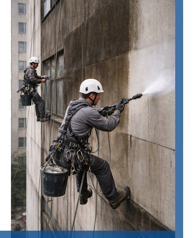 Очистка фасада от копоти в Белой Калитве от 259 р. | ВЫСОТНИК-Бкл