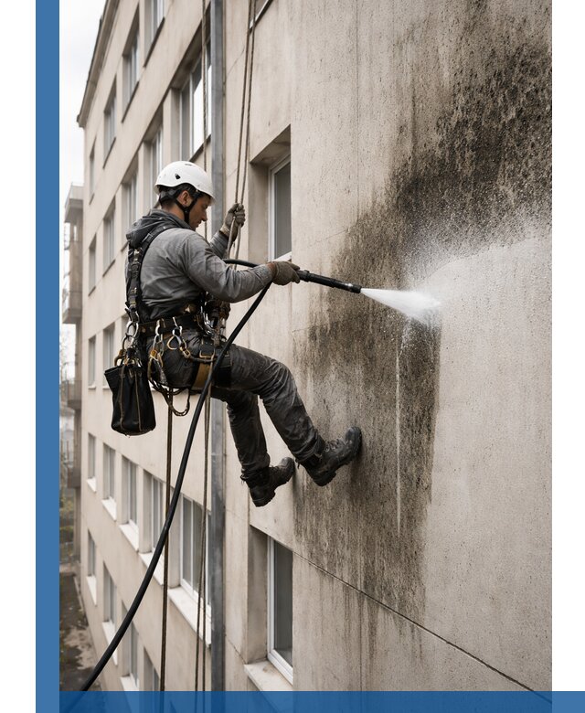 Профессиональная очистка фасадов от плесени в Белой Калитве