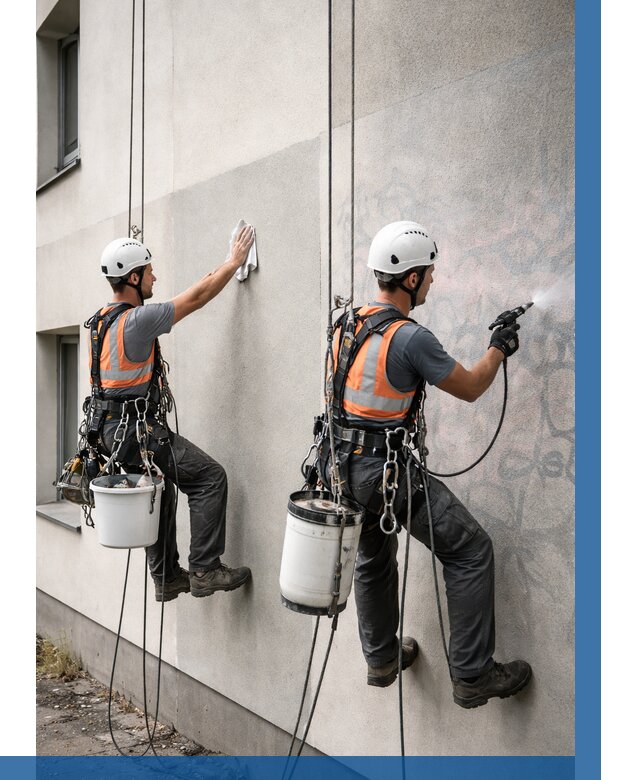 Антиграффити покрытие фасада в Белой Калитве от 622 р. | ВЫСОТНИК-Бкл