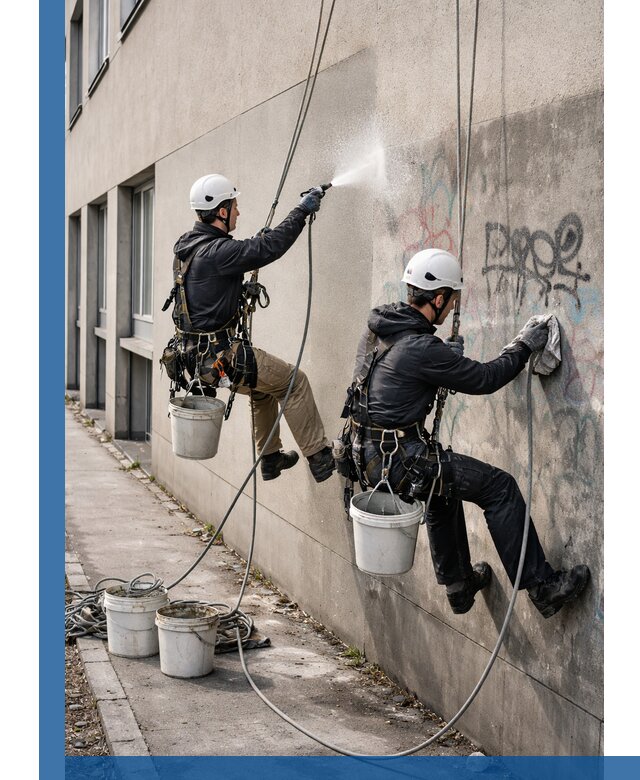 Антиграффити покрытие фасада с защитой от надписей в Белой Калитве