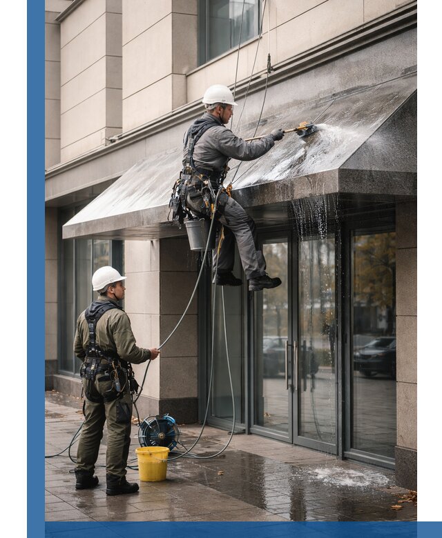 Профессиональная мойка козырьков и навесов в Белой Калитве