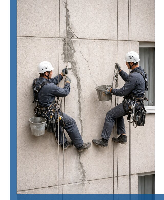 Заделка трещин на фасаде в Белой Калитве с гарантийным ремонтом