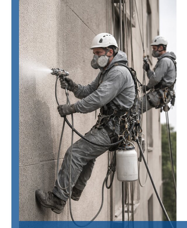 Безвоздушная покраска фасадов зданий в Белой Калитве профессионально