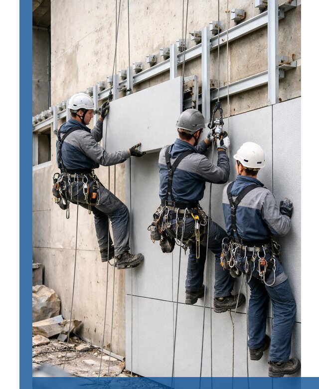 Монтаж вентилируемого фасада в Белой Калитве под ключ с гарантией качества