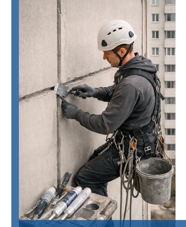 Ремонт межпанельных швов в Белой Калитве герметизация и восстановление