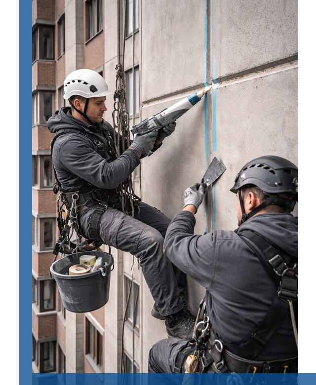 Вторичная герметизация швов фасада и кровли в Белой Калитве