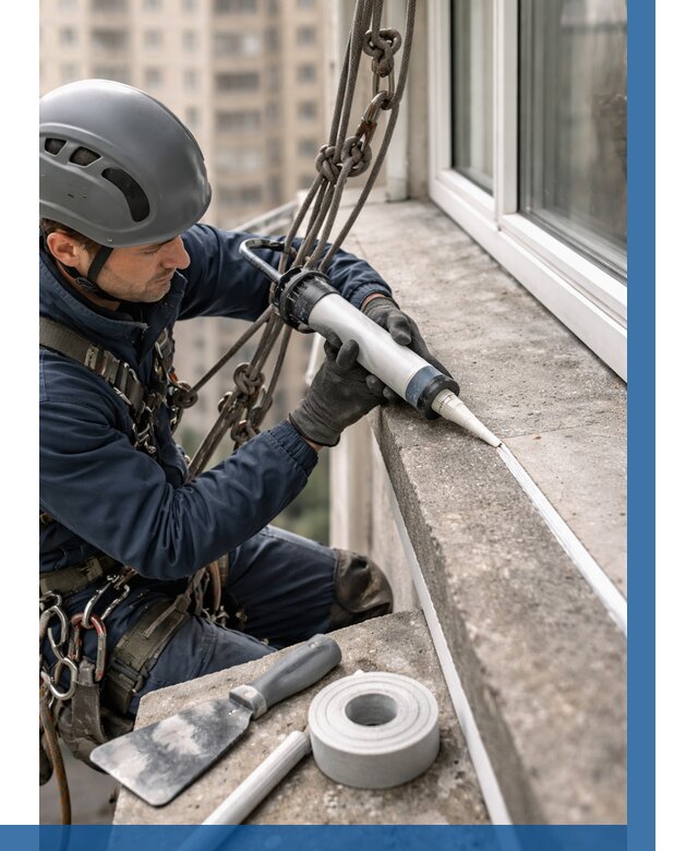 Герметизация балконного козырька в Белой Калитве от 4667 р. | ВЫСОТНИК-Бкл