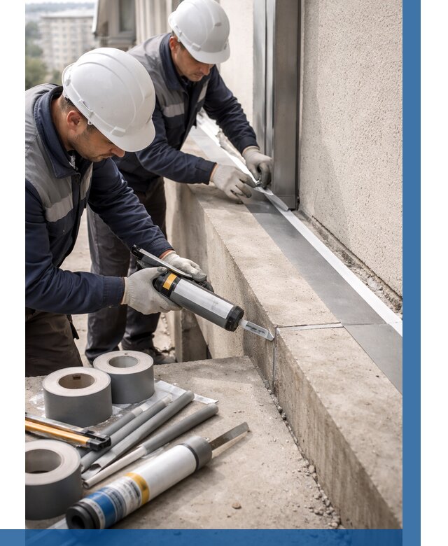 Герметизация примыкания балкона в Белой Калитве от 4667 р. | ВЫСОТНИК-Бкл