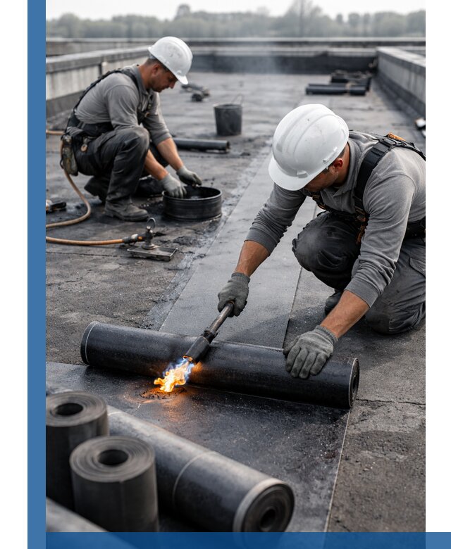 Ремонт рулонной кровли в Белой Калитве герметизация и восстановление