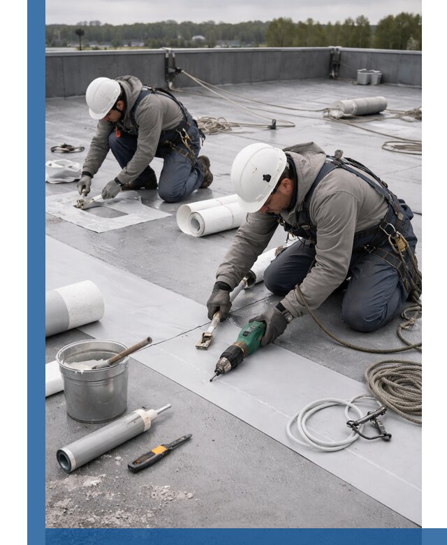 Ремонт мембранной кровли в Белой Калитве качественно и с гарантией