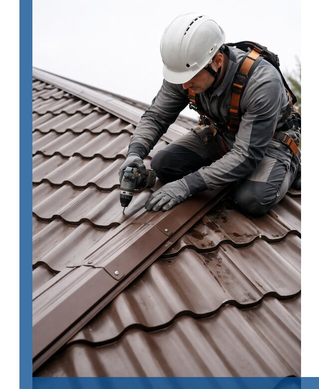 Ремонт металлочерепицы на крыше в Белой Калитве профессионально