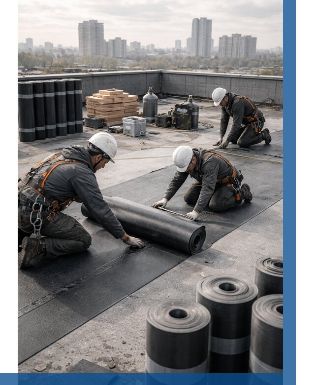 Монтаж мягкой кровли под ключ в Белой Калитве от 467 р. | ВЫСОТНИК-Бкл