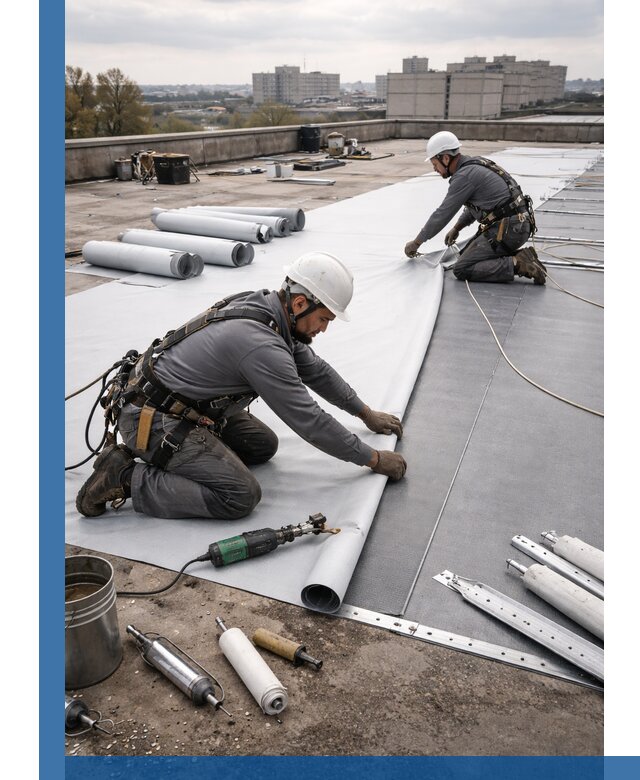 Монтаж мембранной кровли в Белой Калитве для промышленных зданий