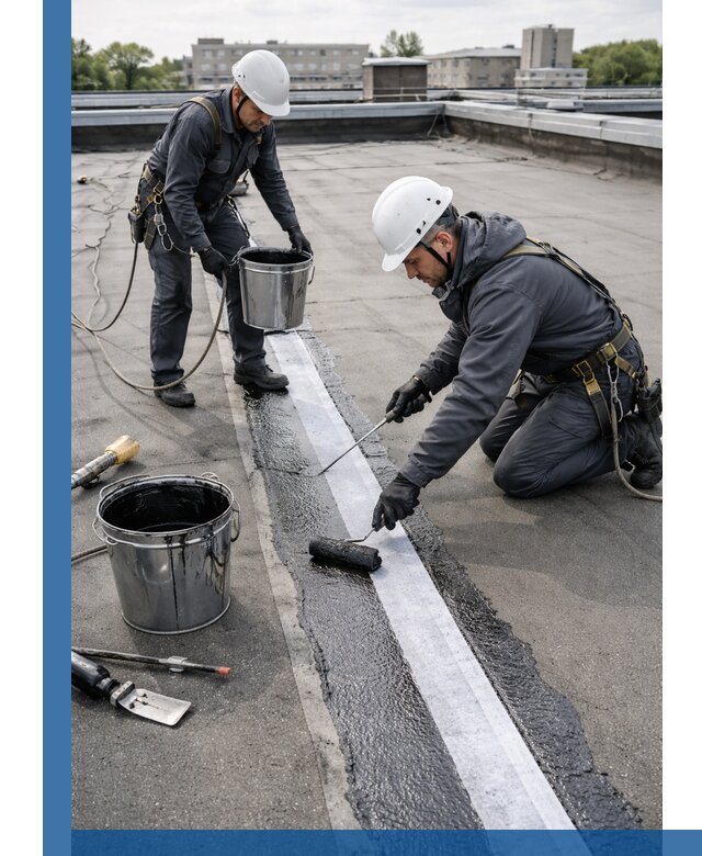 Гидроизоляция кровли мастикой в Белой Калитве надежная защита