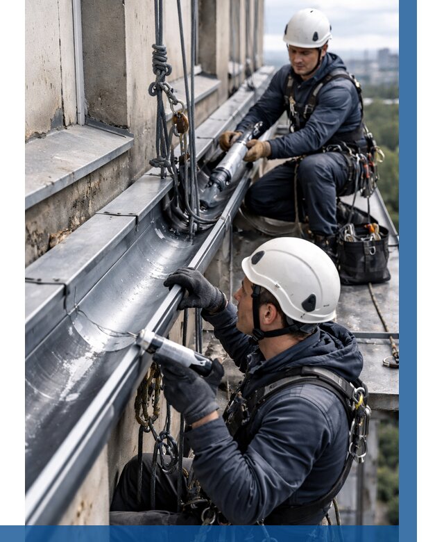 Ремонт водосточных желобов в Белой Калитве от 6741 р. | ВЫСОТНИК-Бкл