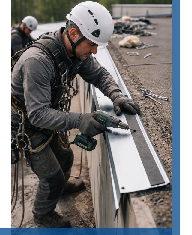 Монтаж капельника на кровле в Белой Калитве от 311 р. | ВЫСОТНИК-Бкл