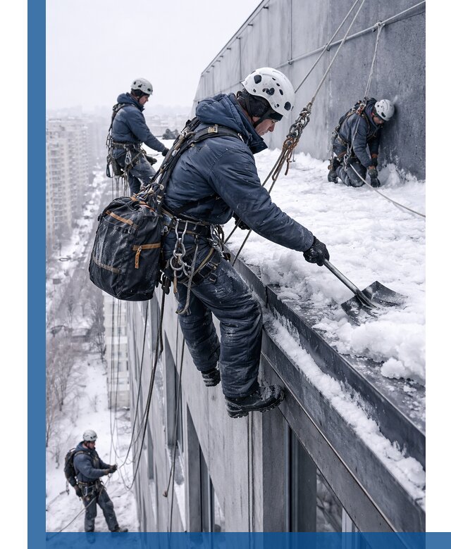 Абонентское обслуживание кровли зимой в Белой Калитве регулярный уход