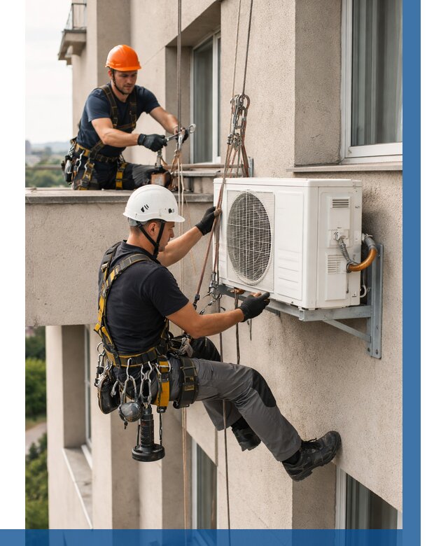 Монтаж внешнего блока кондиционера в Белой Калитве от 6741 р. | ВЫСОТНИК-Бкл