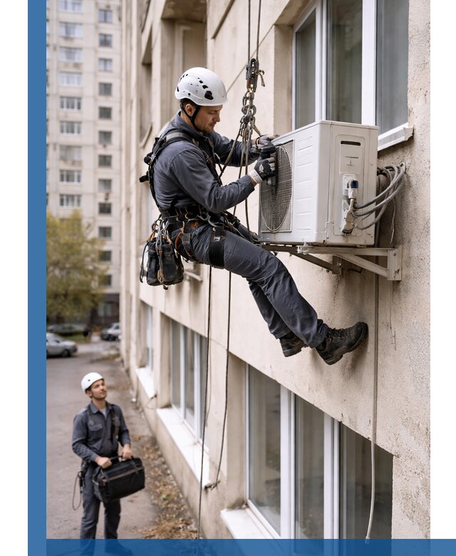 Демонтаж внешнего блока кондиционера в Белой Калитве профессионально