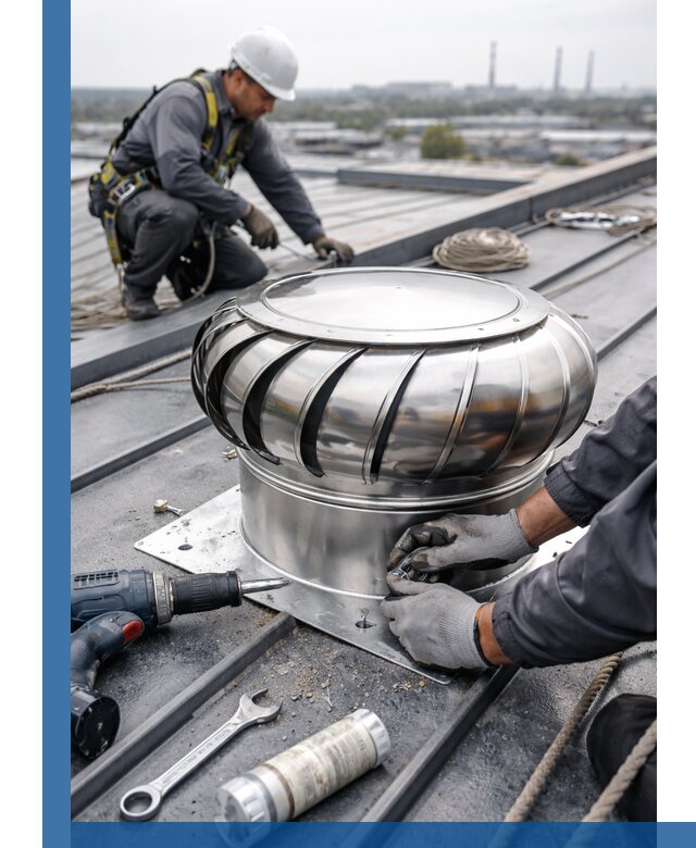 Установка дефлекторов на кровле в Белой Калитве профессионально