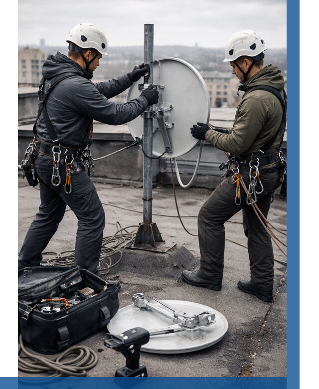 Демонтаж антенн на крыше в Белой Калитве от 4667 р. | ВЫСОТНИК-Бкл