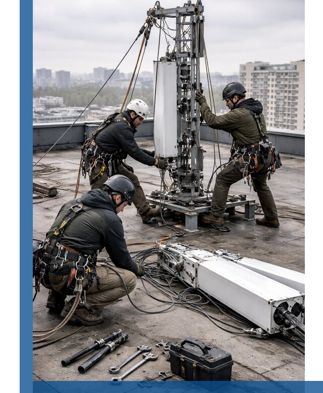 Демонтаж антенн на крыше зданий в Белой Калитве с гарантией