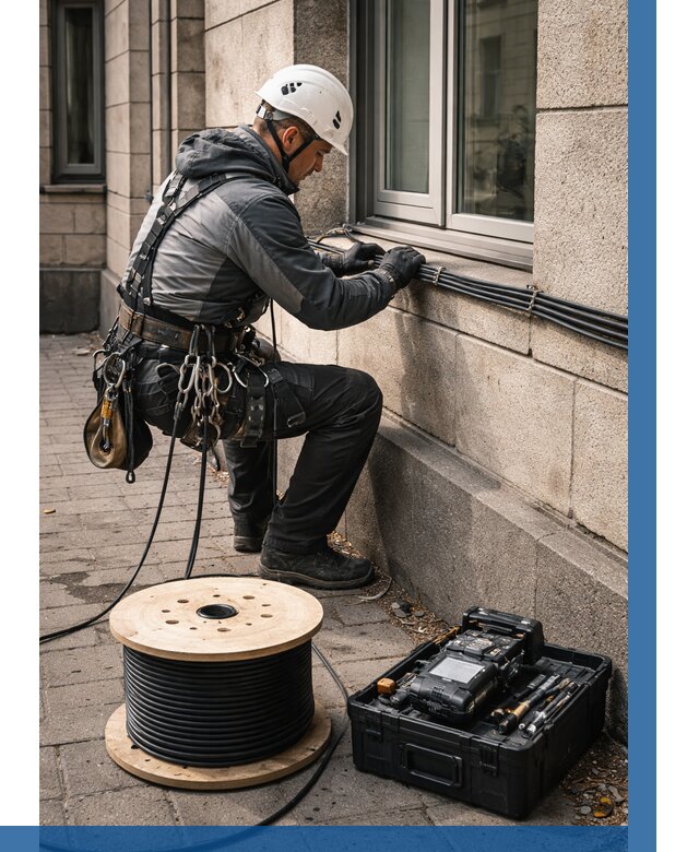 Прокладка оптоволоконного кабеля в Белой Калитве от 830 р. | ВЫСОТНИК-Бкл