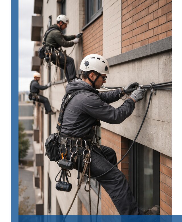 Крепление кабеля на фасаде монтаж и крепеж в Белой Калитве