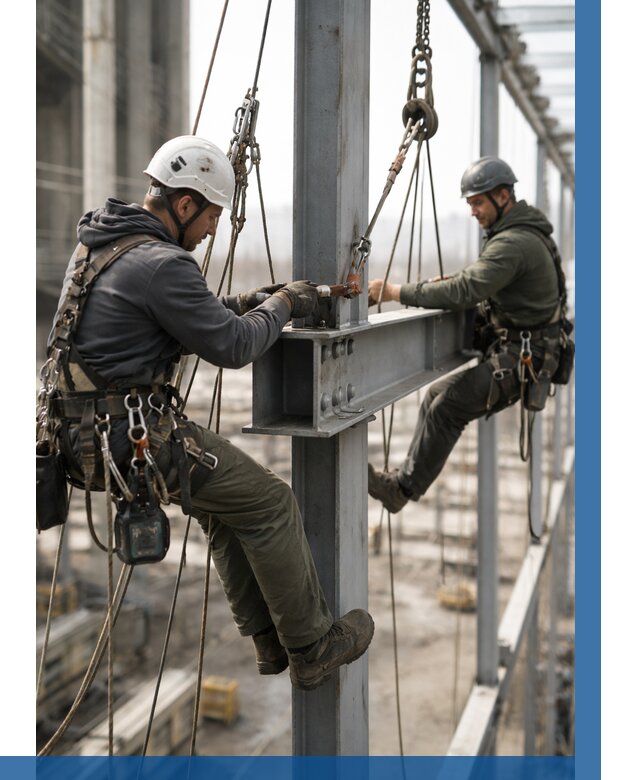 Монтаж металлоконструкций на высоте в Белой Калитве от 3630 р. | ВЫСОТНИК-Бкл