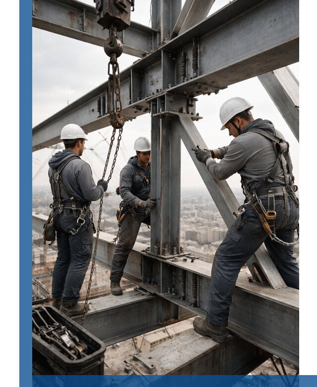 Профессиональный монтаж металлоконструкций на высоте в Белой Калитве