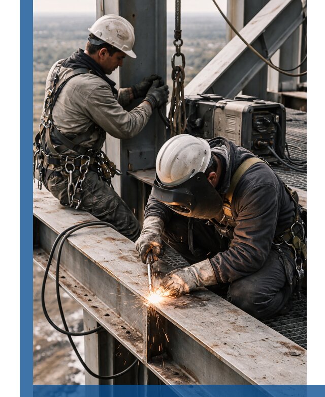 Высотные сварочные работы в Белой Калитве для промышленных объектов