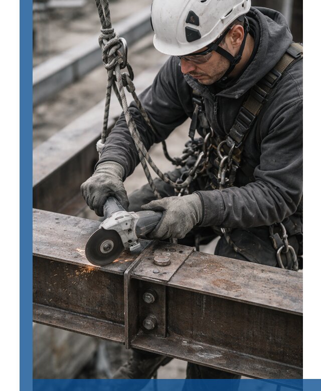 Резка металла на высоте в Белой Калитве для зданий и конструкций