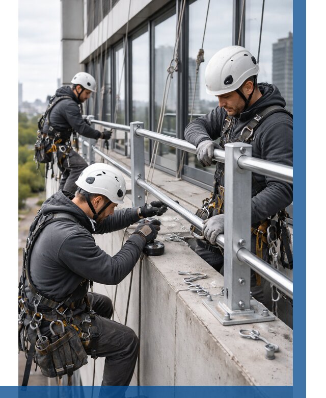Монтаж ограждений на высоте в Белой Калитве, от 1245 р. | ВЫСОТНИК-Бкл