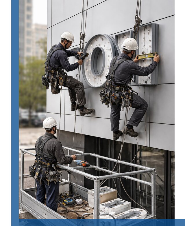 Профессиональный монтаж световых букв в Белой Калитве под ключ