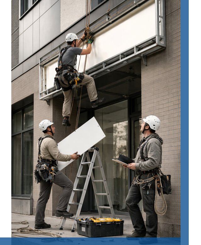 Монтаж светового короба в Белой Калитве от 6741 р. | ВЫСОТНИК-Бкл