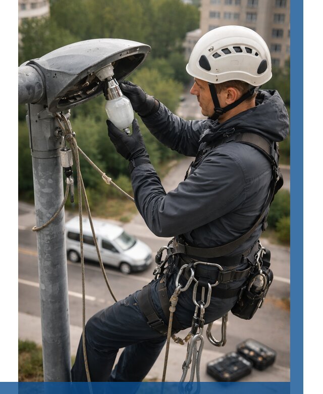 Замена ламп на высоте в Белой Калитве от 2593 р. | ВЫСОТНИК-Бкл