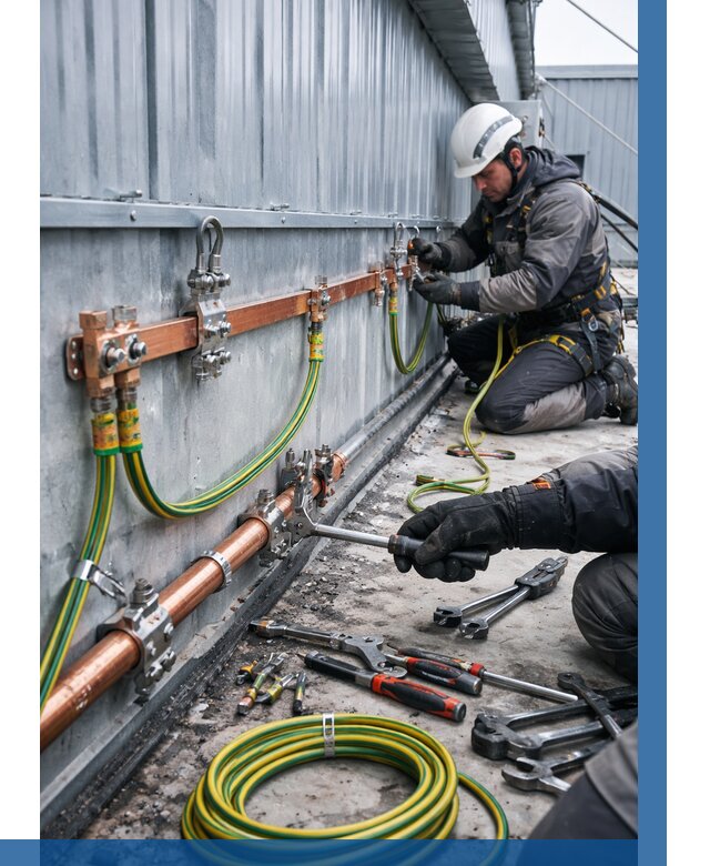 Монтаж заземления здания в Белой Калитве от 25928 р. | ВЫСОТНИК-Бкл