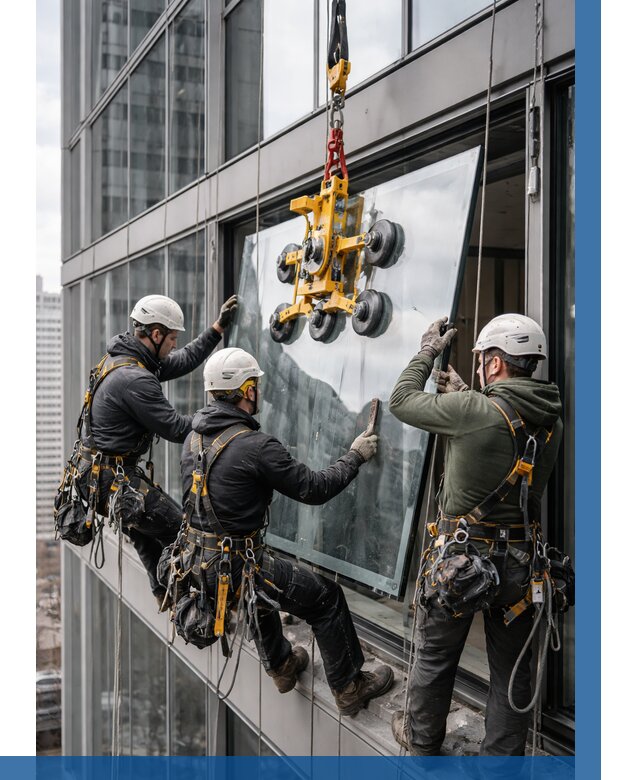 Фасадное остекление зданий под ключ в Белой Калитве от 10371 р. | ВЫСОТНИК-Бкл