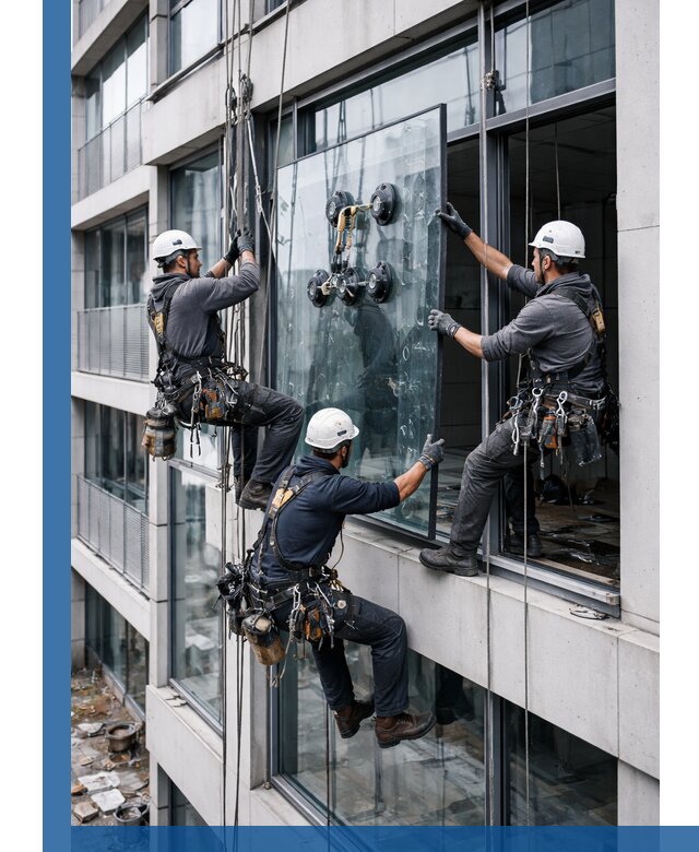 Фасадное остекление и монтаж витражей зданий в Белой Калитве под ключ