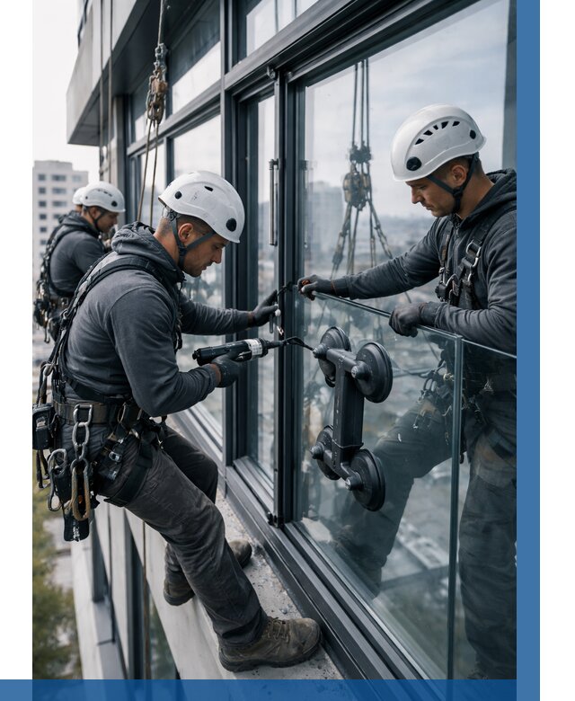 Витражное остекление зданий в Белой Калитве от 3630 р. | ВЫСОТНИК-Бкл