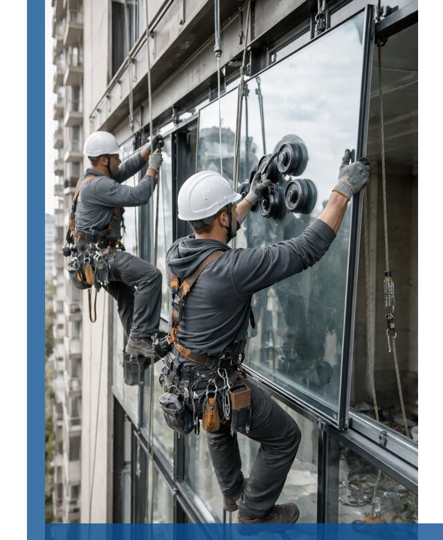 Витражное остекление фасадов и лоджий в Белой Калитве под ключ