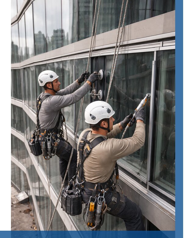 Радиусное остекление фасада в Белой Калитве от 12445 р. | ВЫСОТНИК-Бкл