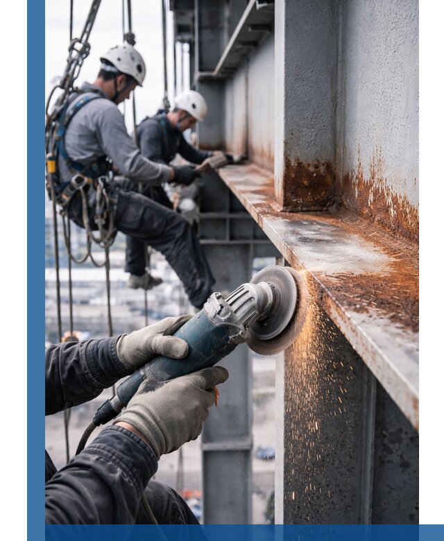 Зачистка металла от ржавчины и подготовка поверхностей в Белой Калитве