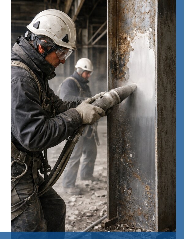 Удаление старой краски с металла в Белой Калитве от 467 р. | ВЫСОТНИК-Бкл