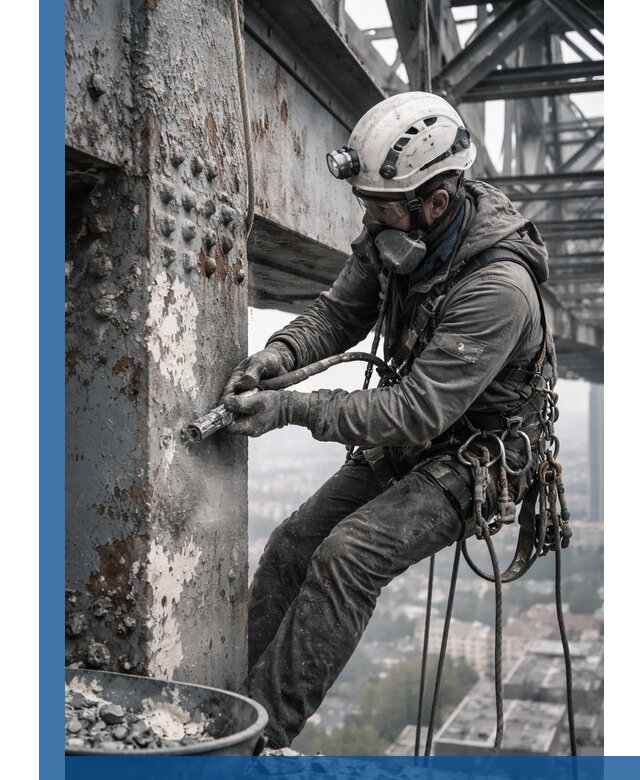 Удаление старой краски с металлических конструкций в Белой Калитве